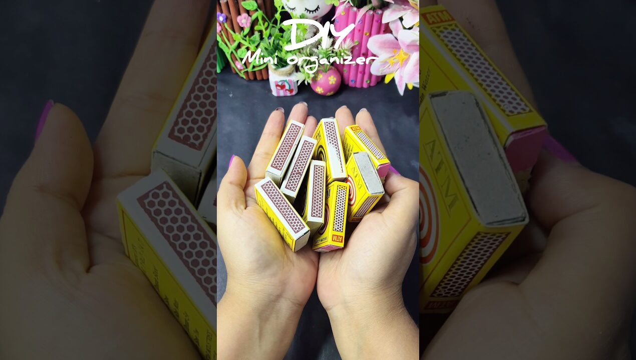 DIY matchstick box craft ✨ #diy #craftideas #handmade #diycraft #artandcraft #bestoutofwaste #craft