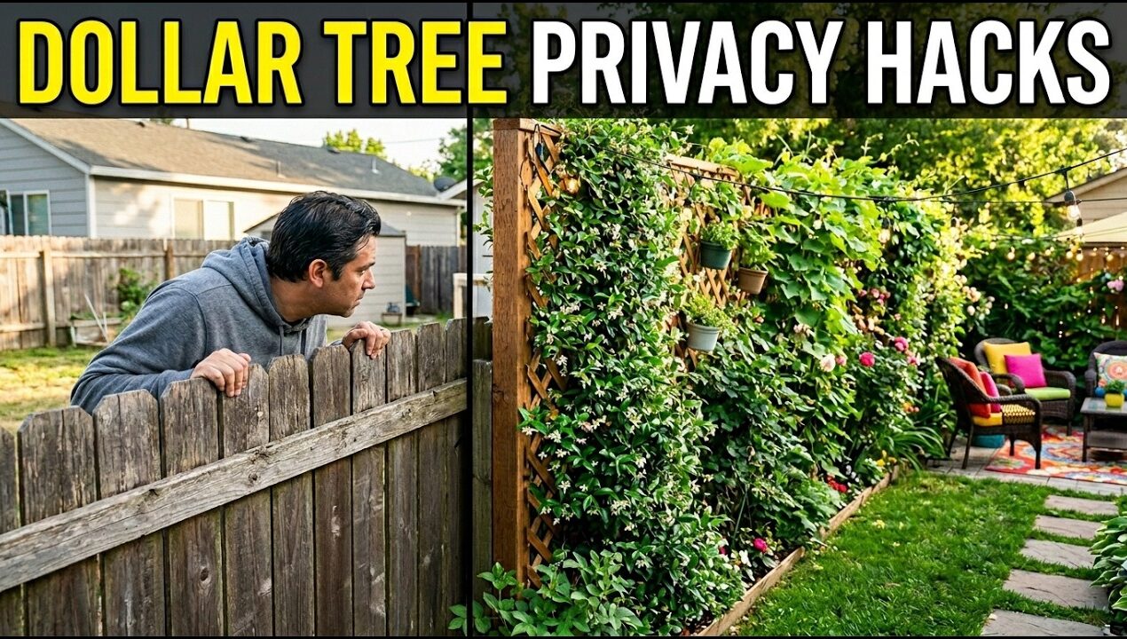 10 Dollar Tree DIY Privacy Screen Hacks That Transformed My Backyard🌿🏡