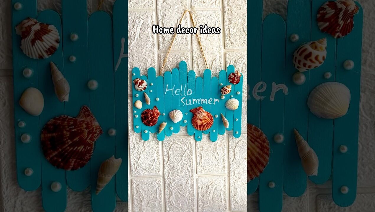 Diy home decor ideas | wall hanging 🧿💕 #craft #craftideas #homedecor #wallhangingcraftdecor #arts