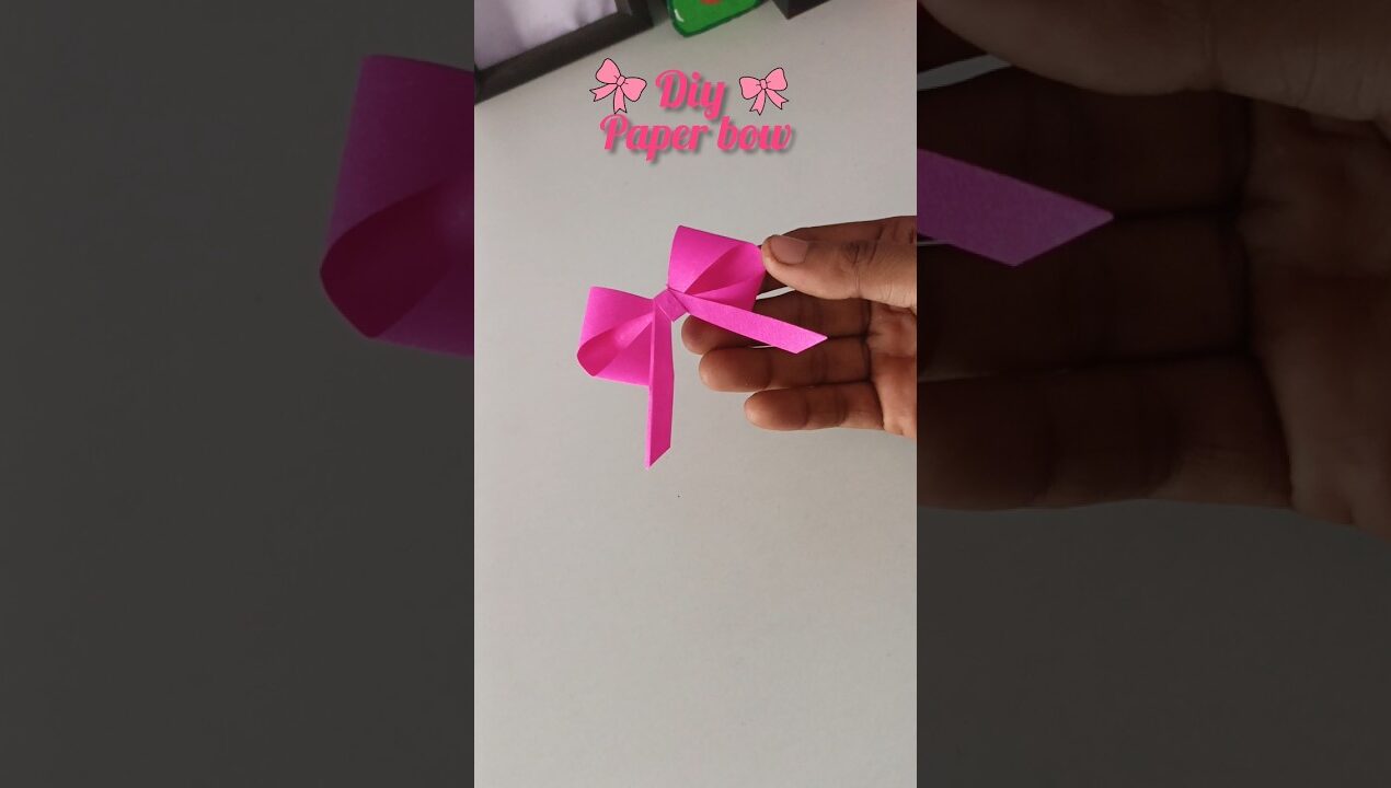 DIY Paper Bow 🎀 | Easy Handmade Gift Decoration #Shorts