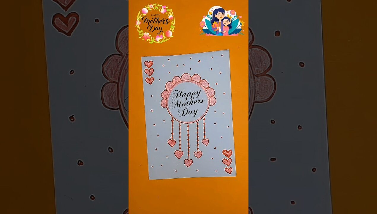 Mother's Day Card Making |Homemade Greeting Card Ideas #shorts #mothersday #diy #card