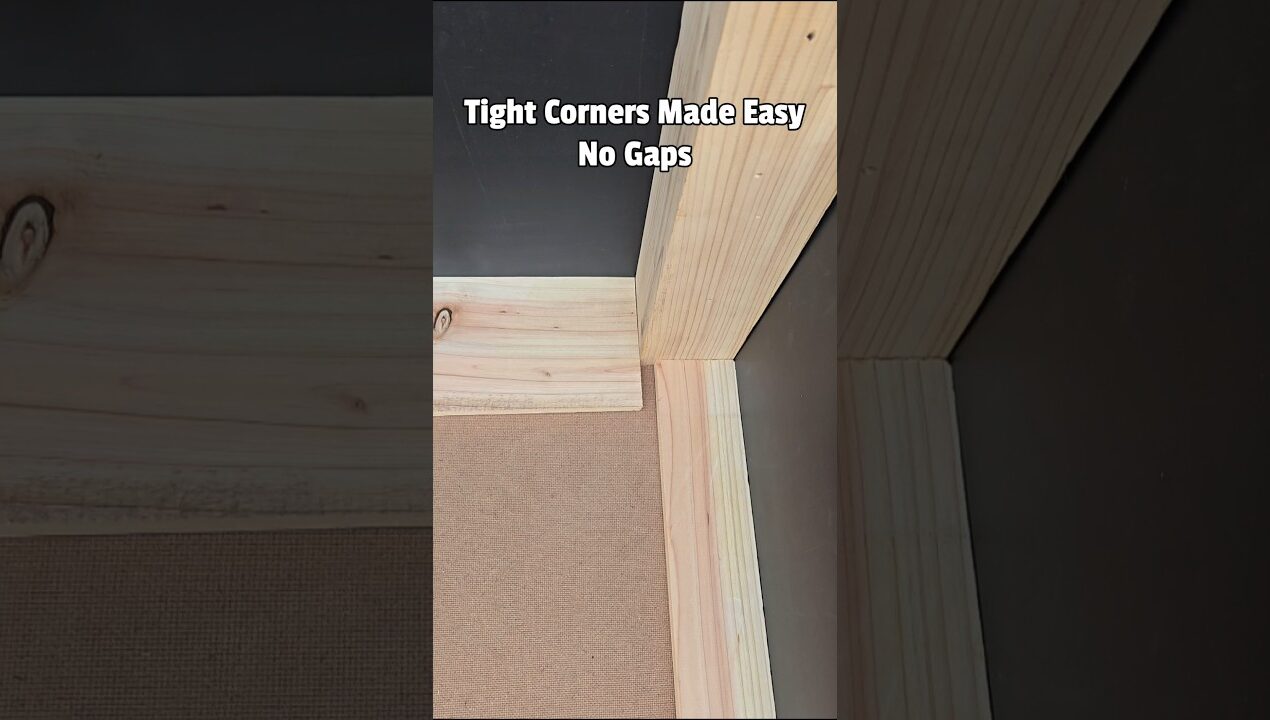 DIY Hack: Fit Any Uneven Board Into a Corner | Woodworking ideas #shorts #diy #how
