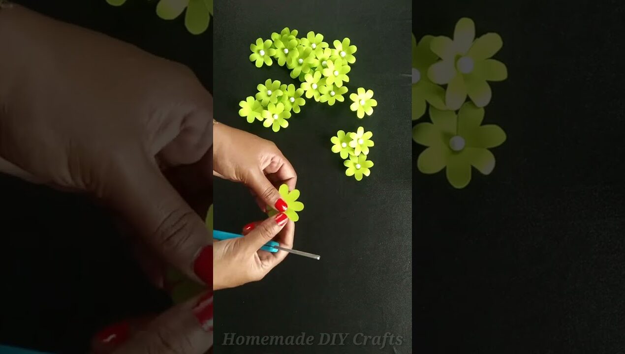 How to Make DIY Paper Flowers – DIY Crafts Ideas #shorts #shortsvideo