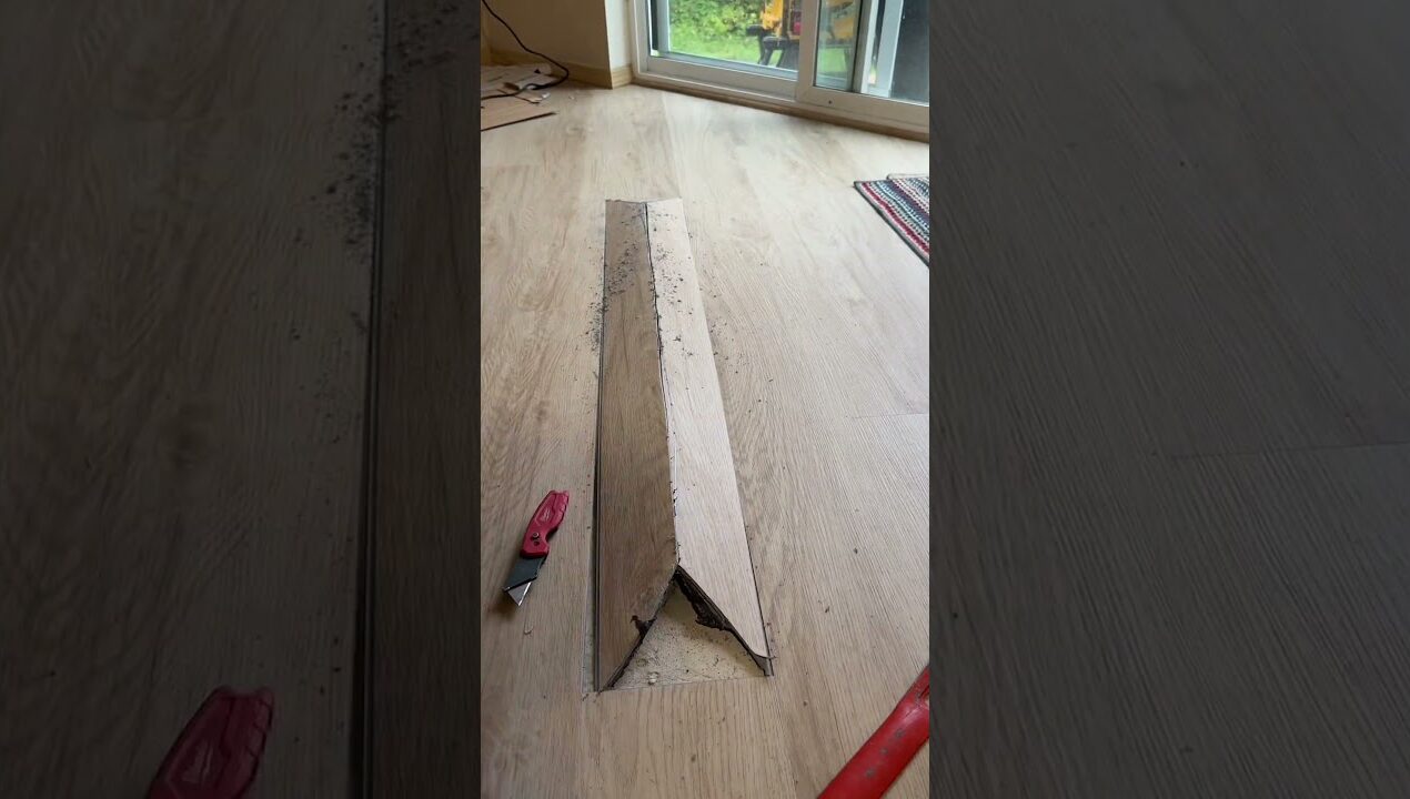 How to Replace One LVP Floor Plank 🔧 #diy