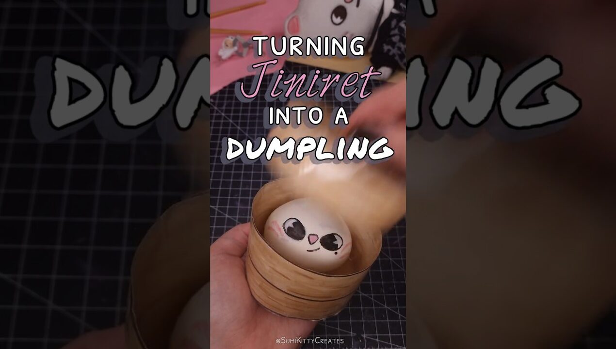 Turning #Jiniret into a squishy dumpling 🥟🥢 Stray Kids DIY #skzoo #Hyunjin #skz #straykids #kpop#diy