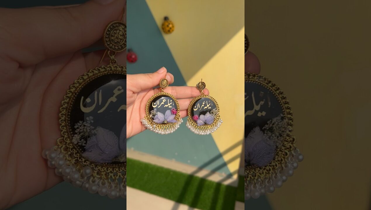 Resin Jhumka | Resin Earing |  +923337623421 #resinjewelry #resinearrings #jhumka #resinjhumka #diy