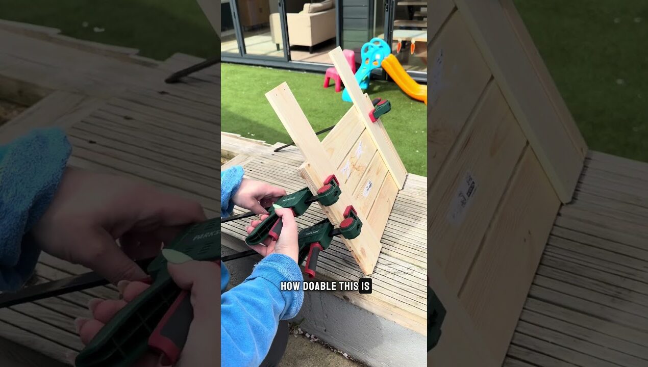 How do you think I did? 🔨#ikeahack #mudkitchen #diy #motherhood #mudkitchen