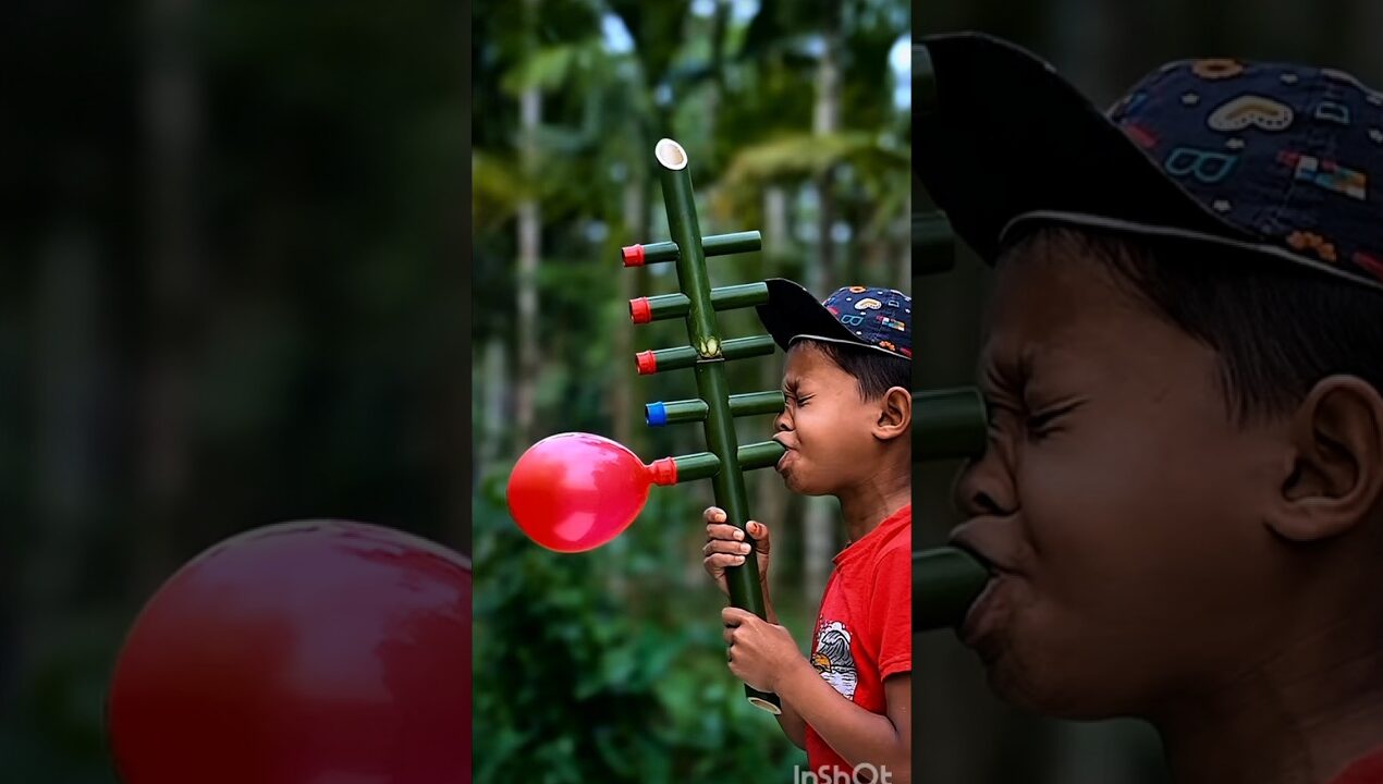 Amazing Bamboo Balloon Toy 😍 | 3 Color Magic DIY That Will Blow Your Mind 🤯” #shorts #viralshorts