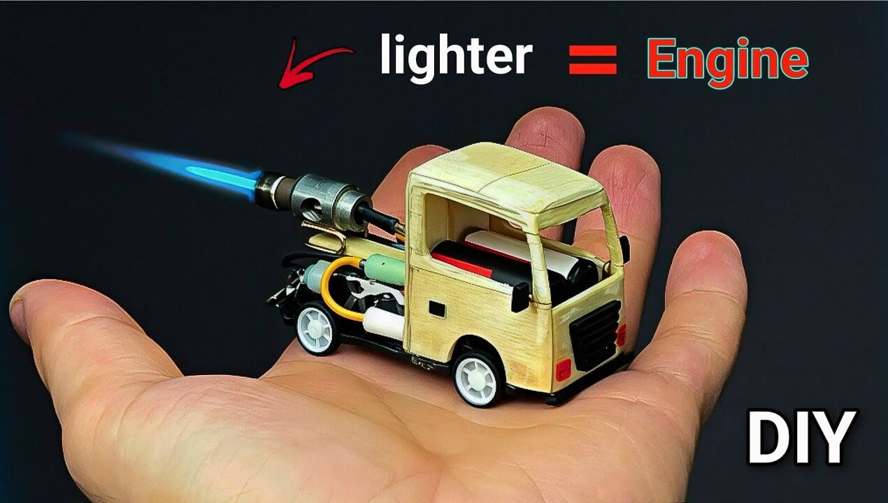 DIY Mini Truck + REAL Jet Engine Build! (Insane Flame Effect)
