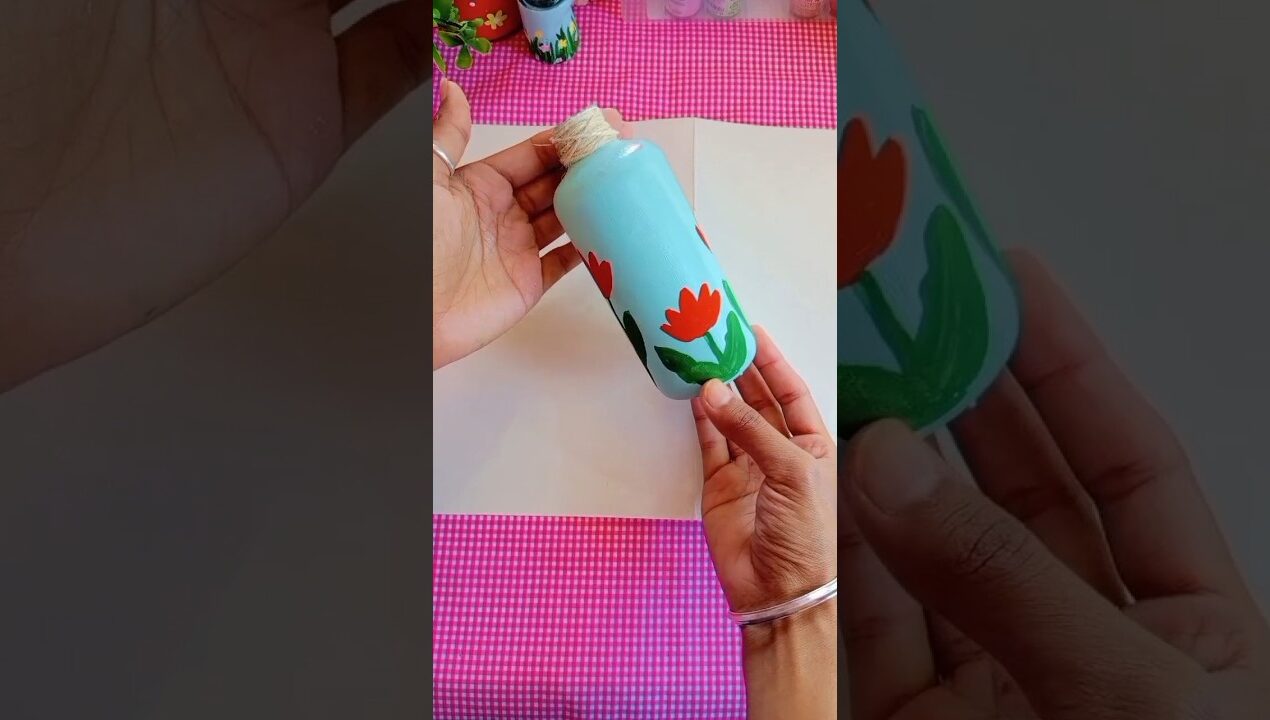 How to paint old bottle#diy #ideas #painting #shortsfeed #viral #shorts