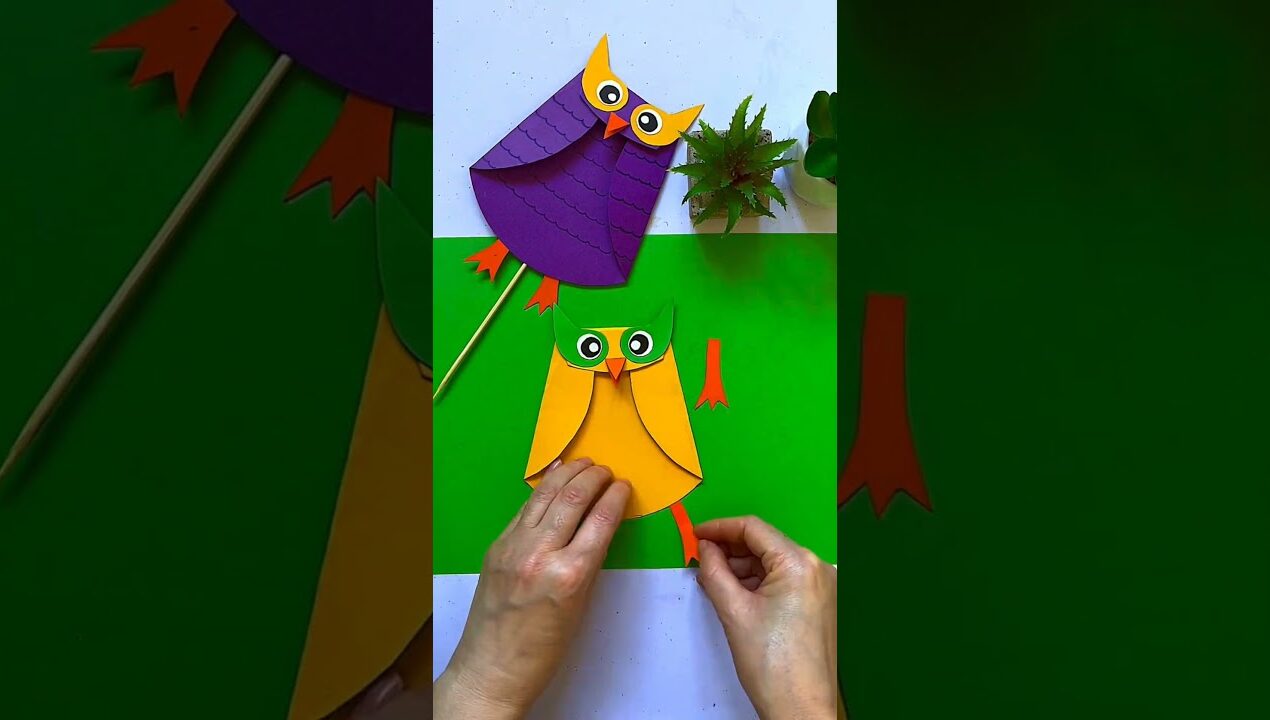 Cute Paper Owl 🦉 Craft Ideas…..#diy #craft #trending #viral #shorts #foryou #reels #love #reels