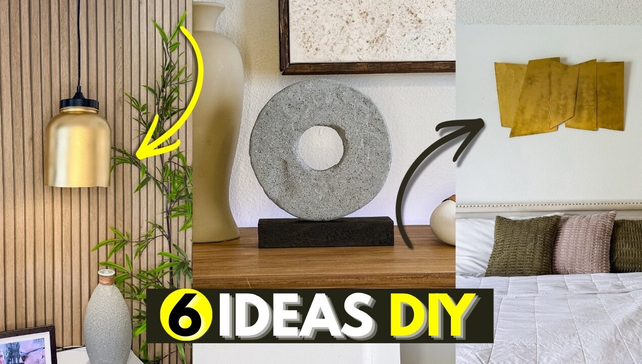 ⭐️ Transformé Materiales Reciclados en Decoración de LUJO 😱 | 6 Ideas DIY para el Hogar