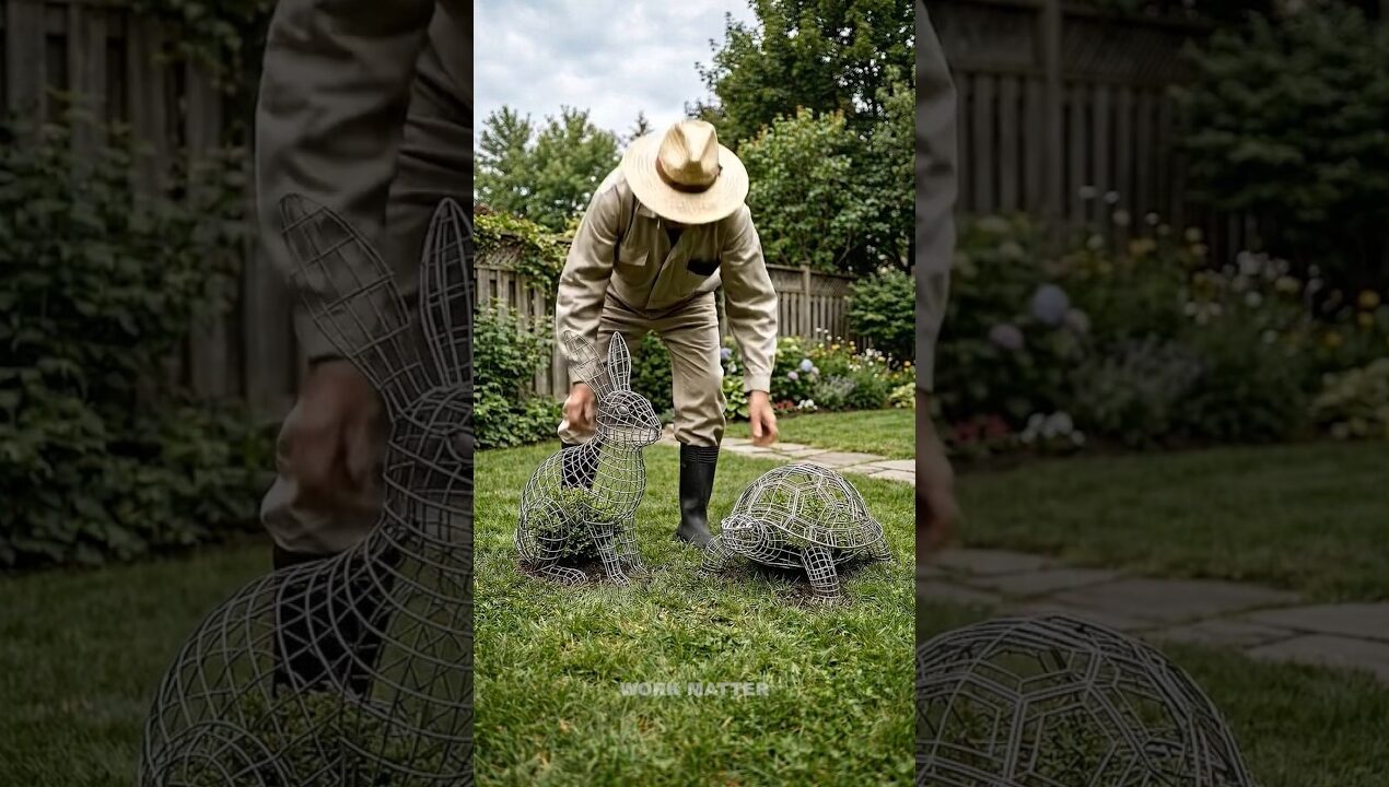 Simple Rabbit outdoor diu #diy #satisfying