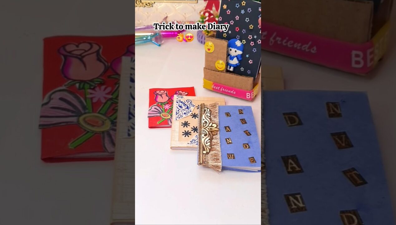 DIY Mini Notebook 😍💥  #craft #shorts #papercrafts