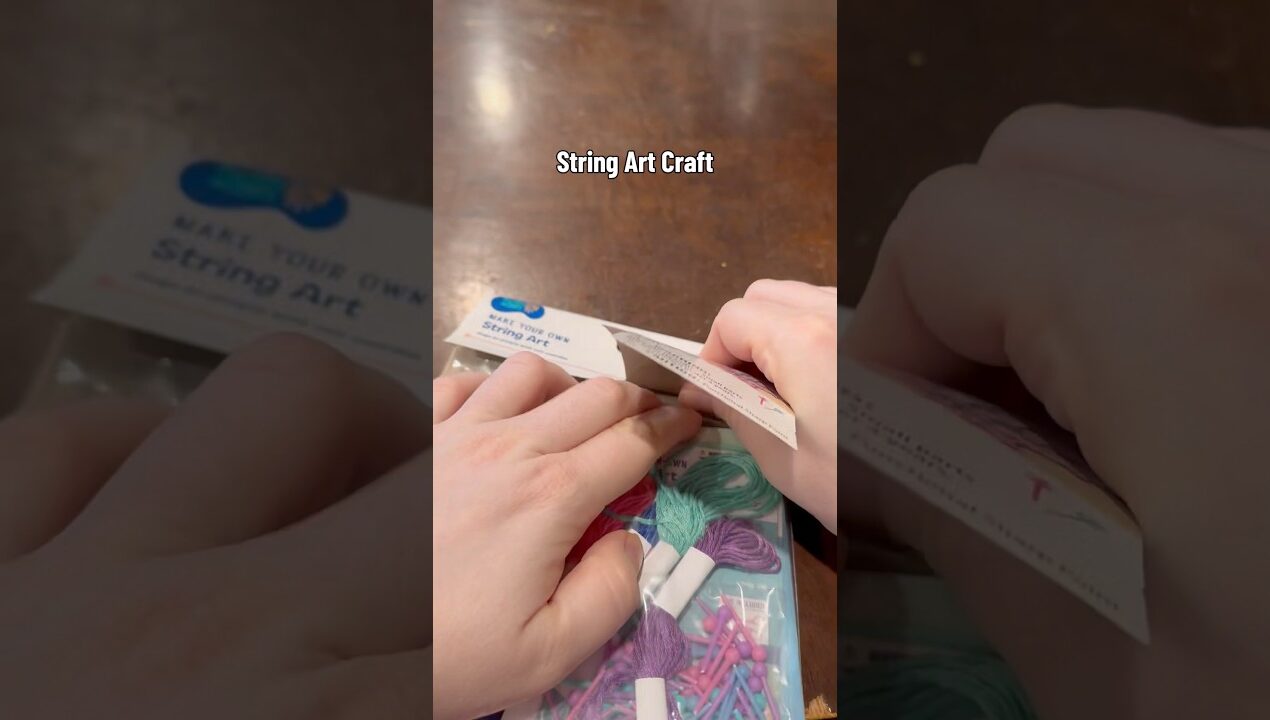 Seashell String Art! Follow for more craft Ideas #diy #crafts #summerfinds #mermaid #seashells