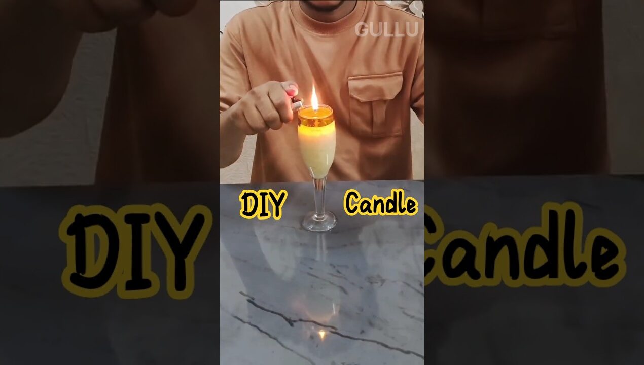 How To Make A Homemade Candle🔥#shorts #shortsfeed #diy #ideas #craft