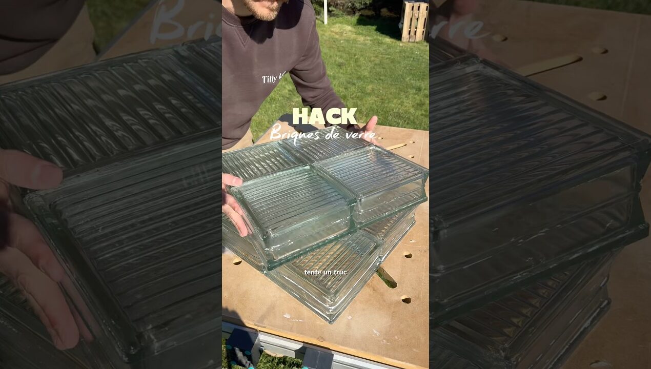 Hack brique de verre – DIY console lampe ✅