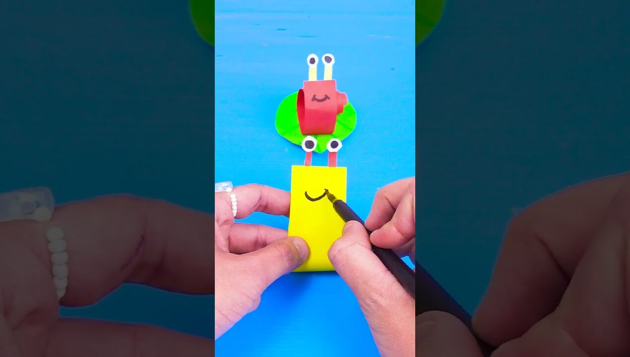 Let’s Make a Cute Snail Out of Paper! 🐌 Fun Kids DIY