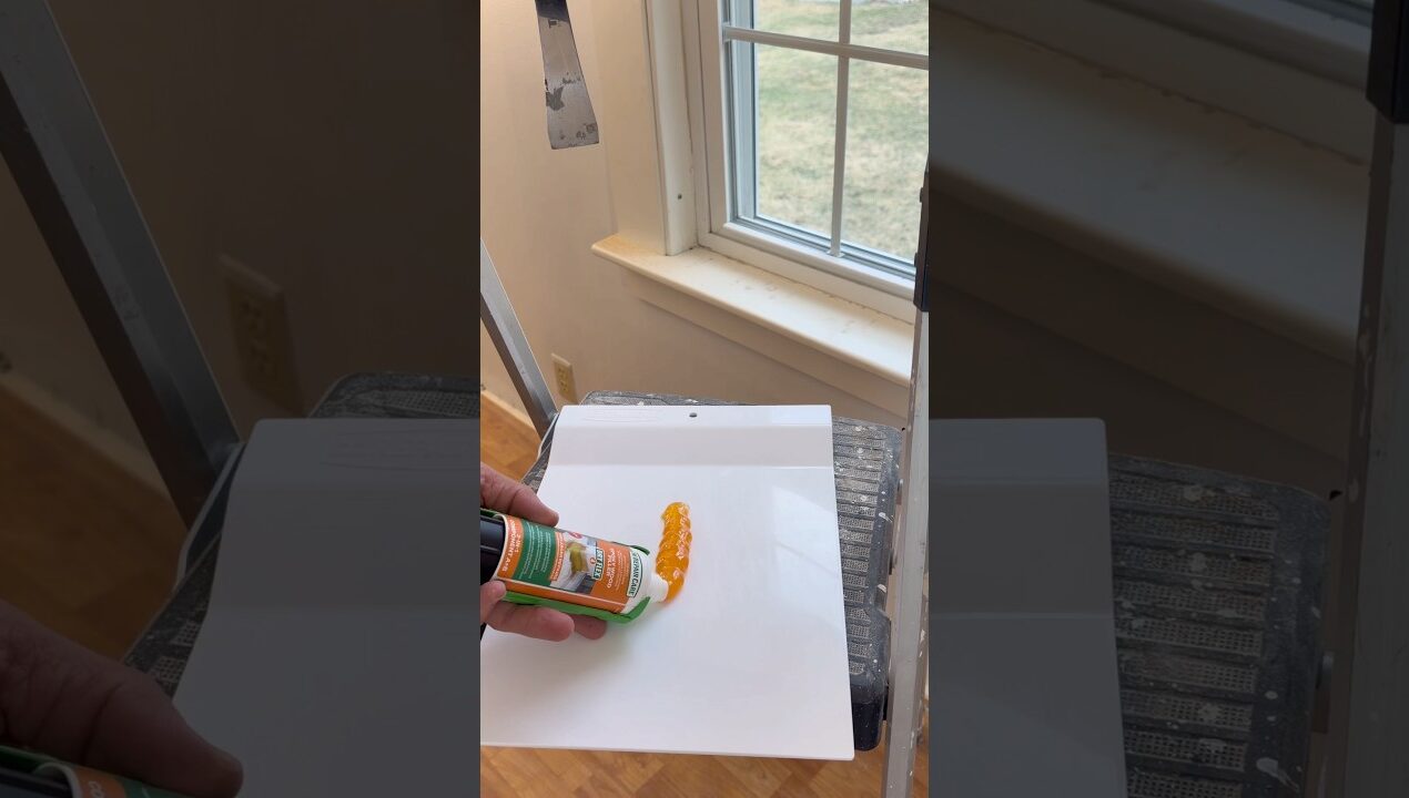 Using repaircare to fix this window trim. #construction #diy #carpentry #remodeling #homeimprovement