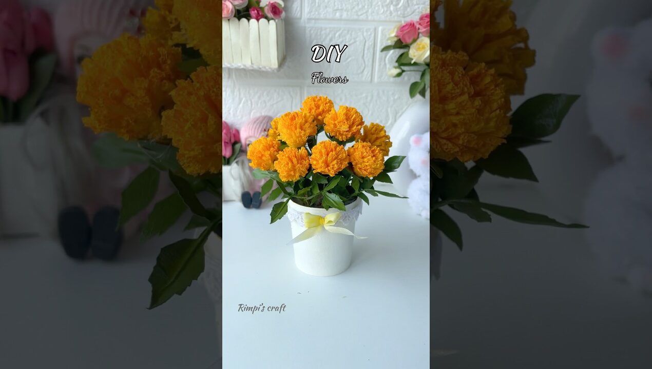 DIY Plastic Wrap Flowers #sorts #viralvideo #viralshort #diy #craft #handmade #flowers #homedecor