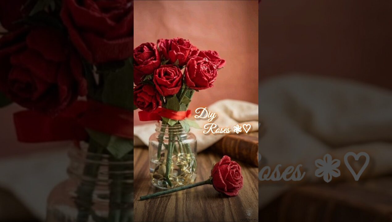 Diy egg tray roses 🌹#diy #rose #eggtray #diyroseflower