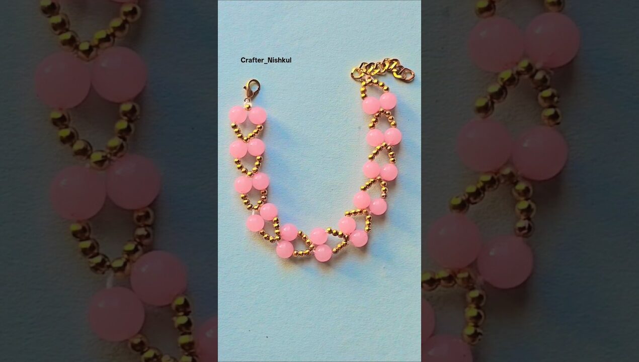 Ye Bracelet Itna Cute Kyun Hai? 😱 DIY Pearl Magic #shorts #diy #handmade #bracelet #craft #jewellery