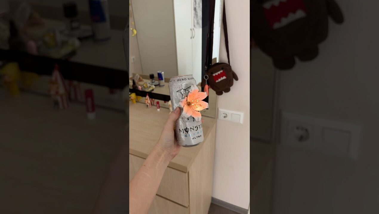 DIY lily monster can 🌸🌟