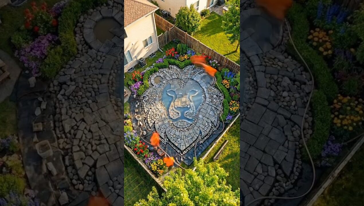 Insane Lion Garden Transformation 🦁🌿 #diy #shorts #shortvideo