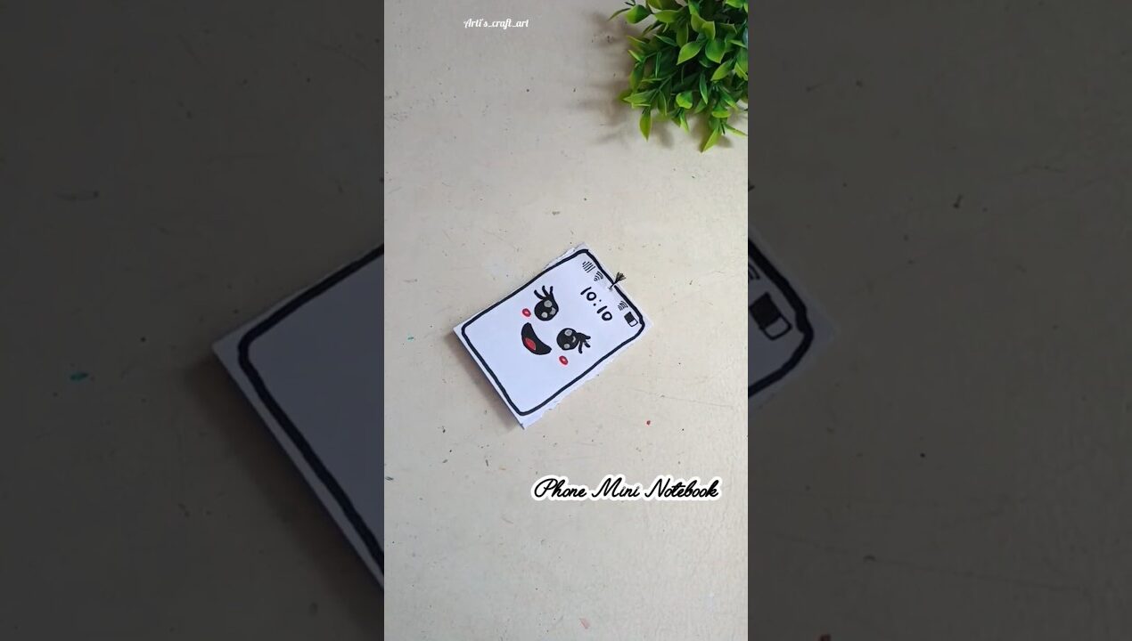 Easy Phone📱Mini Notebook 📒 | No Glue Craft Ideas #diy #craft #schoolcraft #mininotebook #nogluecraft