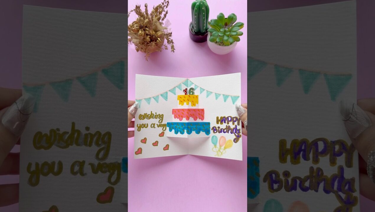 DIY Creative Birthday Card 🎊 | Easy & Beautiful Handmade Idea 💌