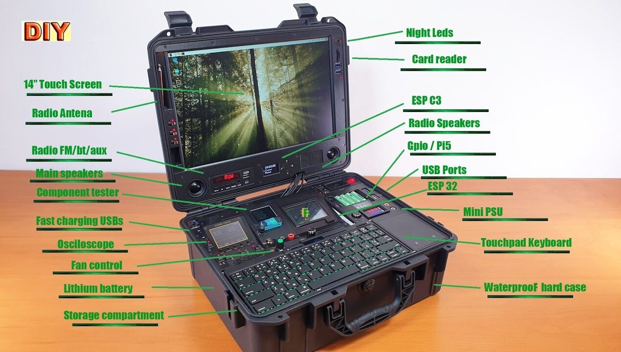 DIY: Cyberdeck Evolution multi-function portable computer