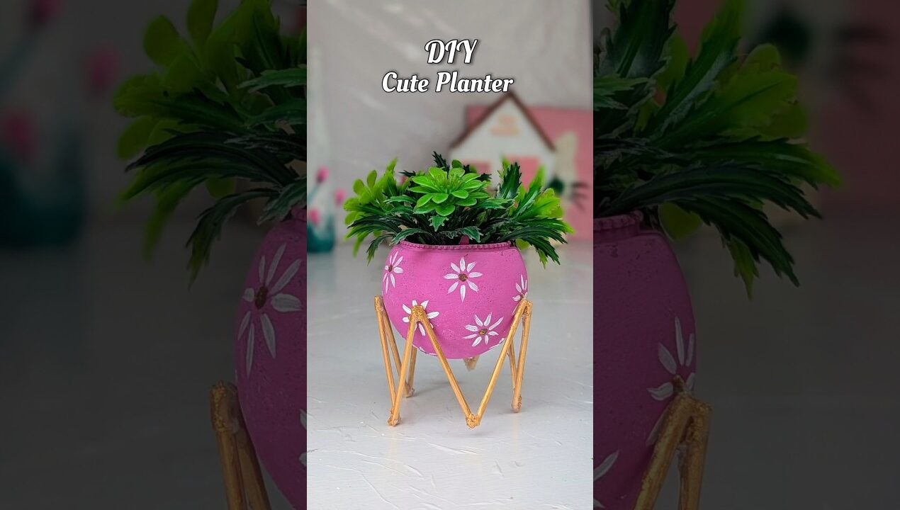 Diy Planter #sorts #viralvideo #handmade #diyplanters #diy #craft #homedecor