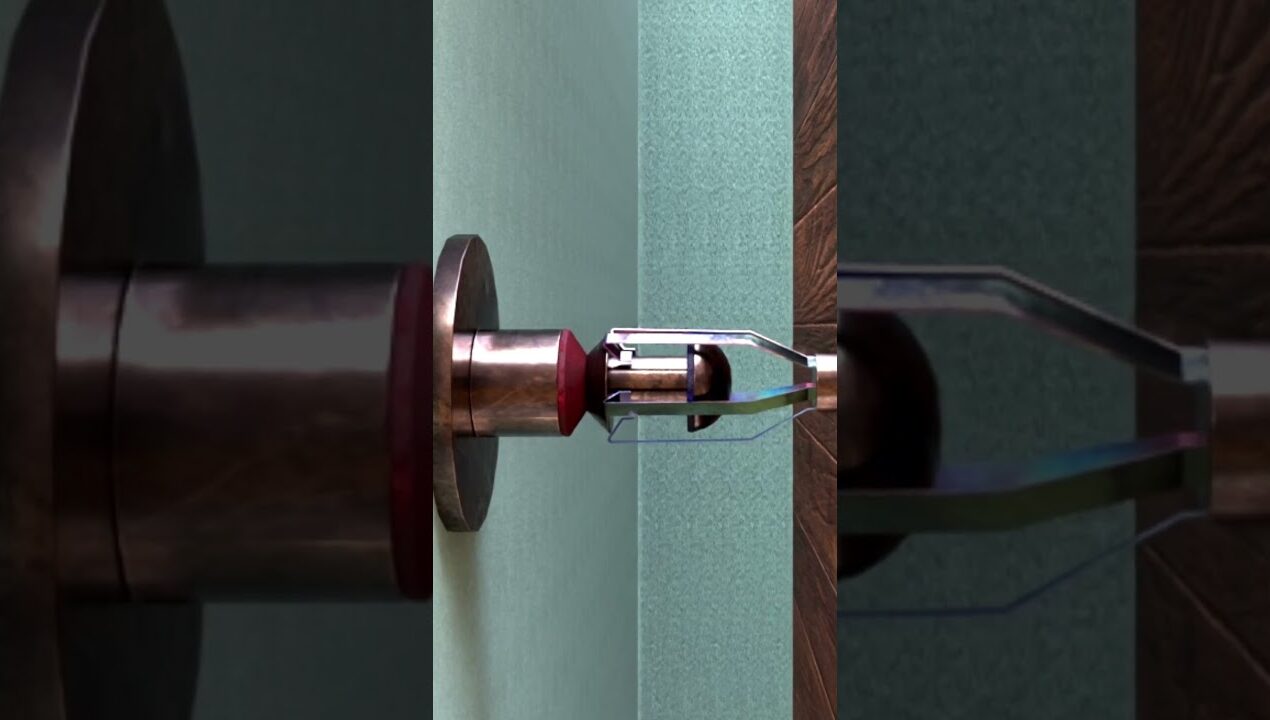DIY Magnetic Door Stopper #shorts #woodworking #mechanism #diywoodlock