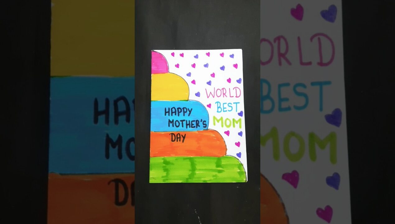 Easy Mother's Day Card  #shorts #diy #mothersday #trending #craft #cards #youtubeshorts