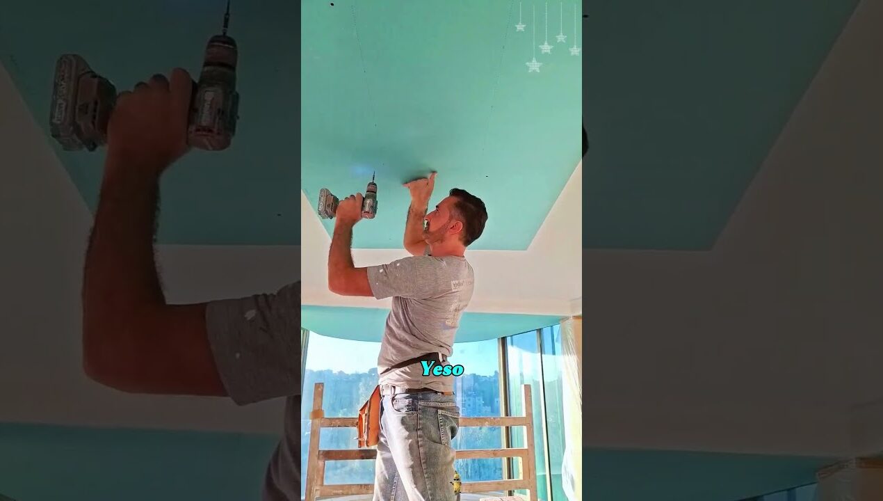 Hidden Ceiling Lighting Build That Changes Everything#CeilingDesign #Drywall#DIY#Satisfying#Lighting