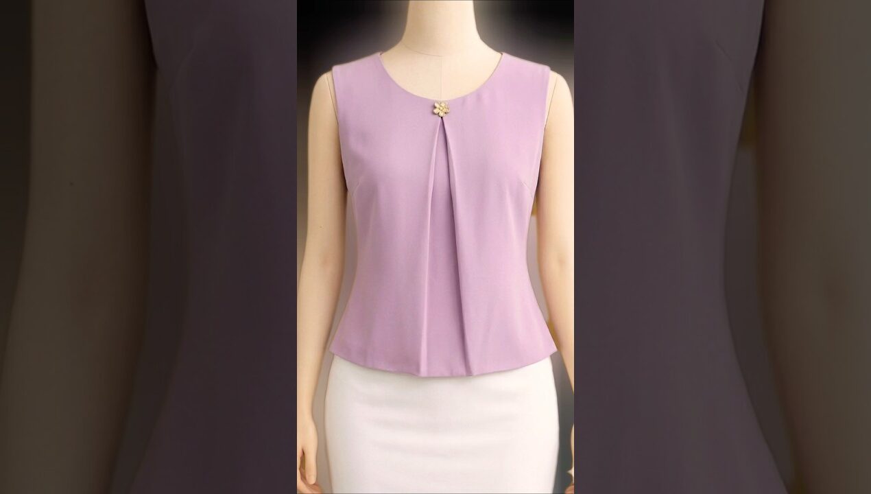 summer women's simple Top Design Easy ✂️ #viralshorts #shorts #diy #fashion #sewing