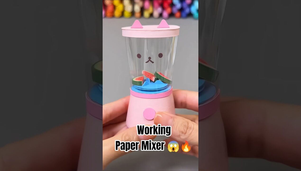 Diy Paper mixer | Paper Kitchen Set #diy #craft #art #viral #trending