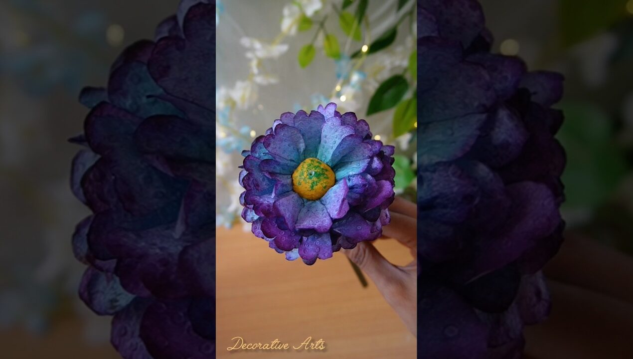 DIY Tissue Paper Flower Making Ideas/How to Make Aesthetic Flowers With Napkin #diy #flowers #craft