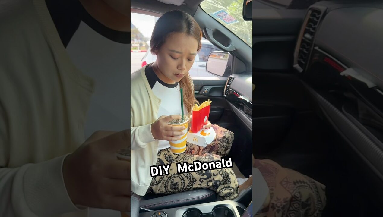 DIY McDonald 🥤🍟@NonTachiShort #ลองดู #Diy #ฝากติดตาม #หมูหมีจัดให้ #เอ็นจอยคับผม