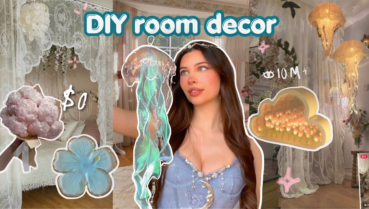Making free DIY room decor | 10 PINTEREST room ideas࣪ ˖ ໒꒱