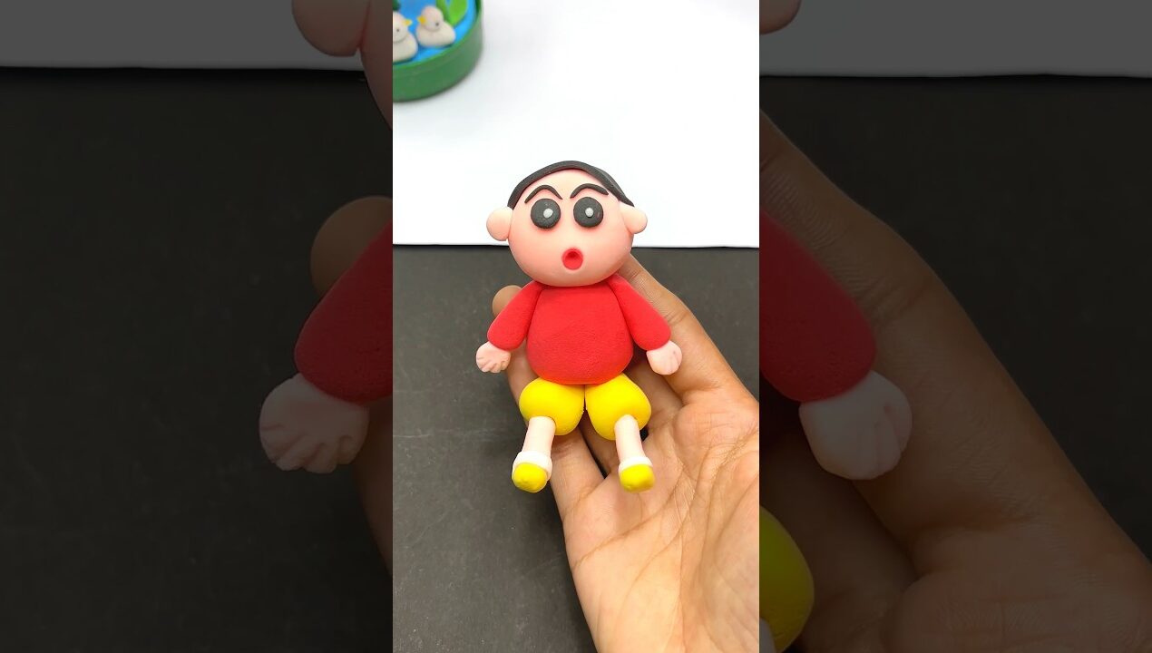 Diy Clay shinchan for kids/ #art #kidsvideo #shortfeed #diy #craft #cartoon