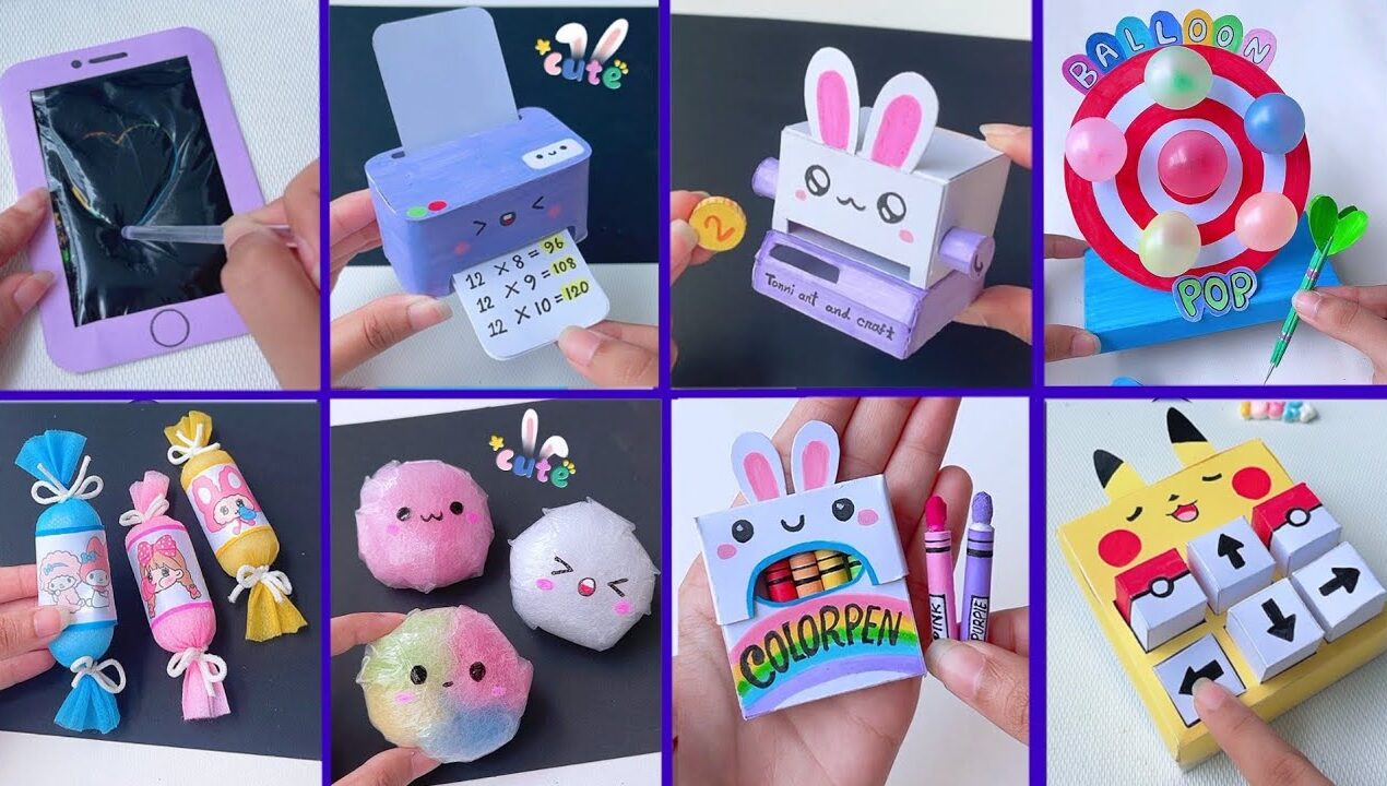 Easy craft ideas/ miniature craft /Paper craft/ how to make /DIY/school project/Tonni art and craft