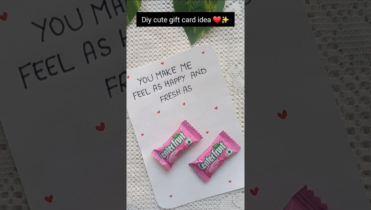 Handmade card for your loved ones | easy gift card ideas | #diy #craft #giftcard #shorts