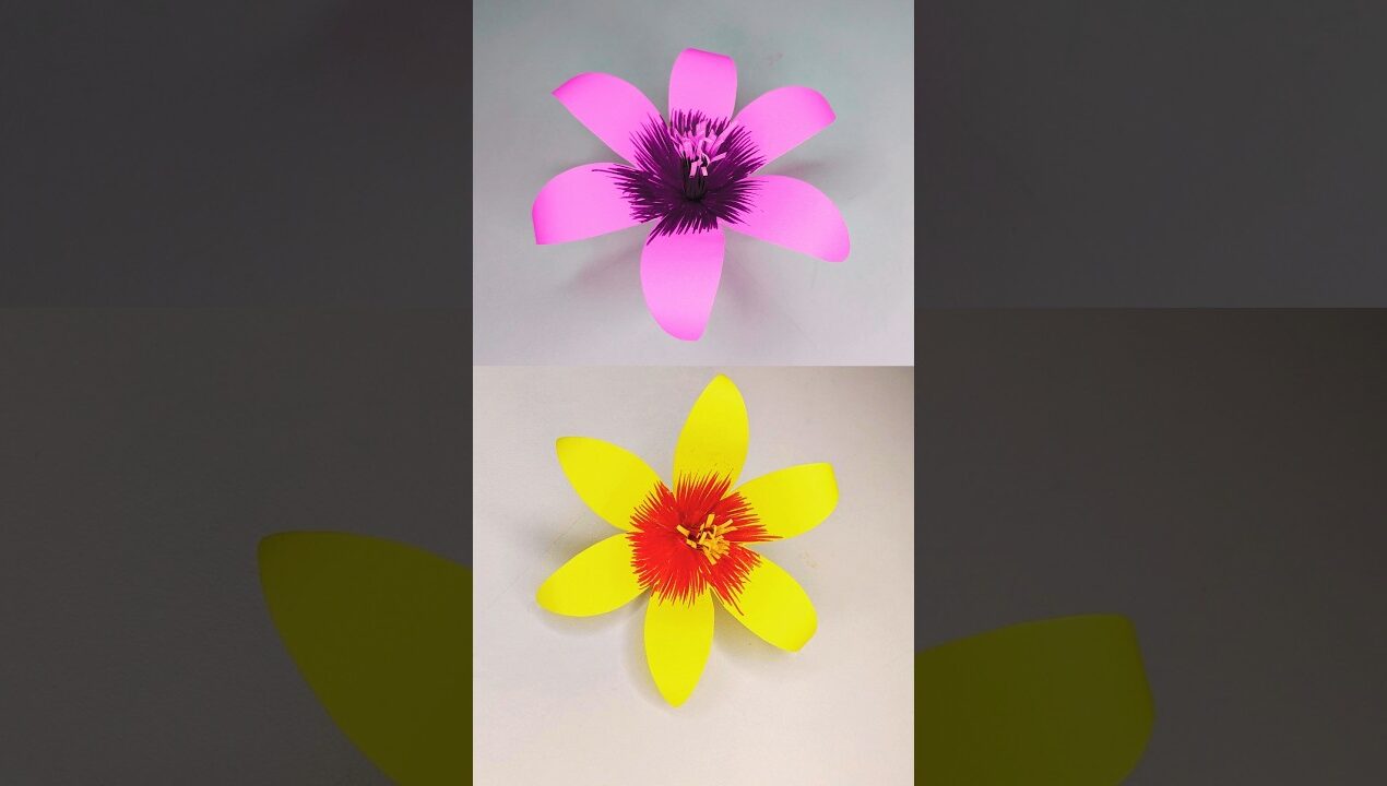 How to make paper flower step by step/Very Easy paper Flower Craft/Paper flower/Diy paper flower/DIY