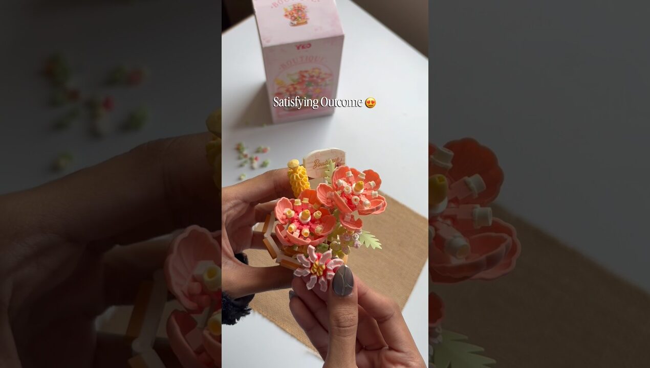 New Hobby UNLOCKED 🔓💐💕 / Miniature Lego set! #diy #legoflowers #lego #roomdecor