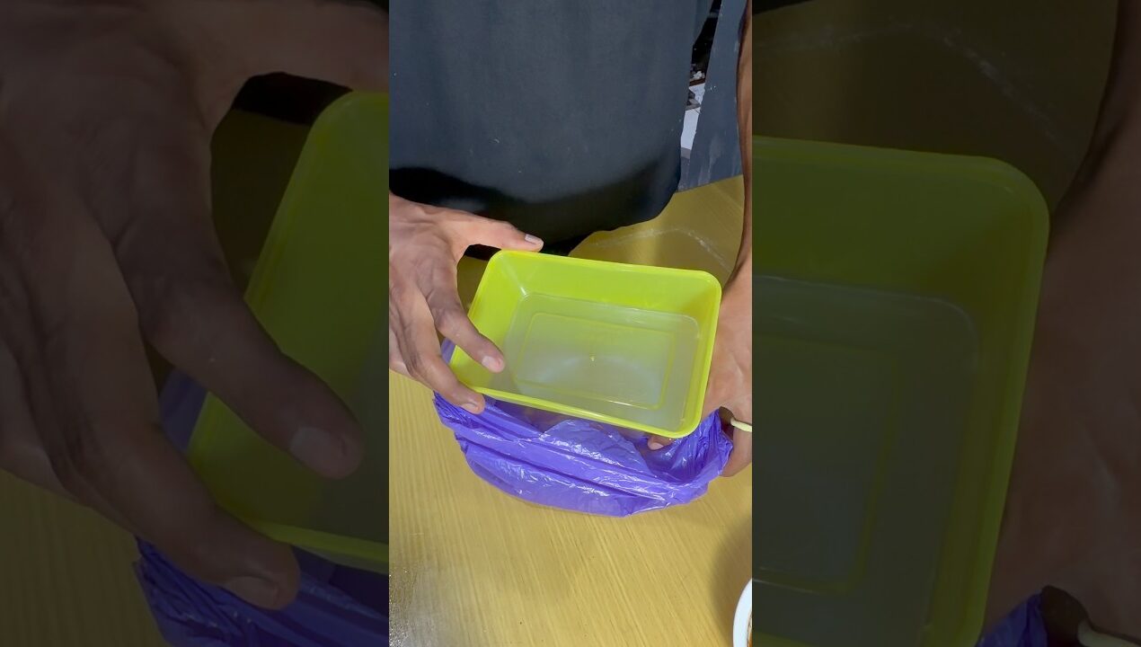 A practical kitchen hack with a plastic bag and thinwall! #diy #ideas