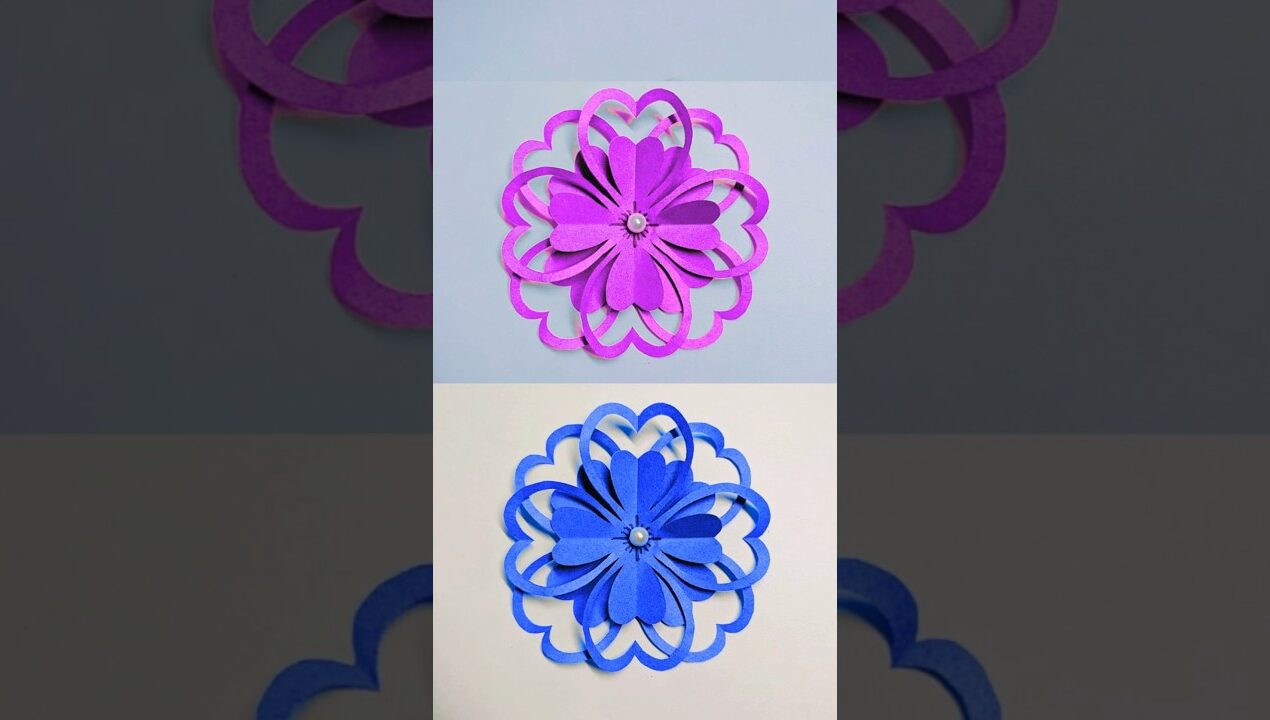 How to make paper flower step by step/Very Easy paper Flower Craft/Paper flower/Diy paper flower/DIY