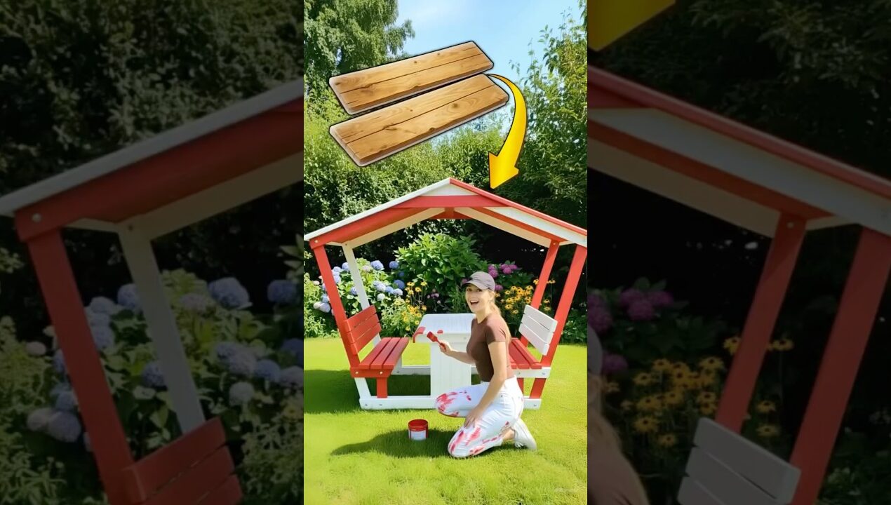 From Wood Planks to Beautiful Garden Seating 😍🌿 | DIY Outdoor Bench