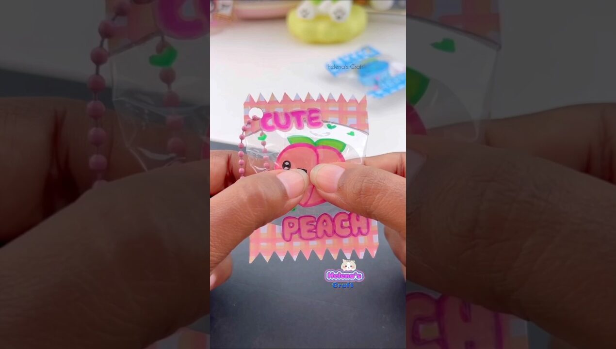 😍 DIY squishy candy keychain #diy #shorts #craft #helenascraft #diyideas