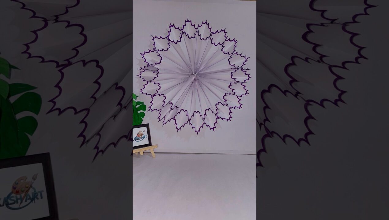 Creative Wall Decor Ideas 💡✨ #trending #diy #craft #art #papercraft #viral #shorts #youtubeshorts